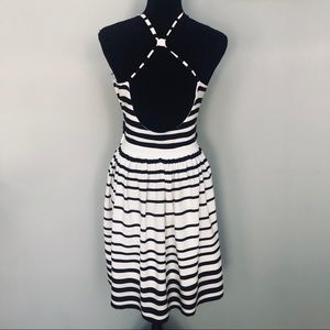 H&M Black and White Stripped Dress